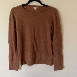 J crew Camel Crew Neck Sweater